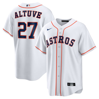 Houston Astros Jose Altuve Nike White Home Replica Player Name Jersey