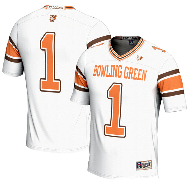 #1 Bowling Green St. Falcons GameDay Greats Endzone Football Jersey - White