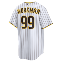 San Diego Padres Gage Workman Nike White Home Replica Jersey