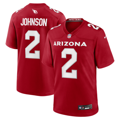 Arizona Cardinals Will Johnson Nike Cardinal Team Game Jersey