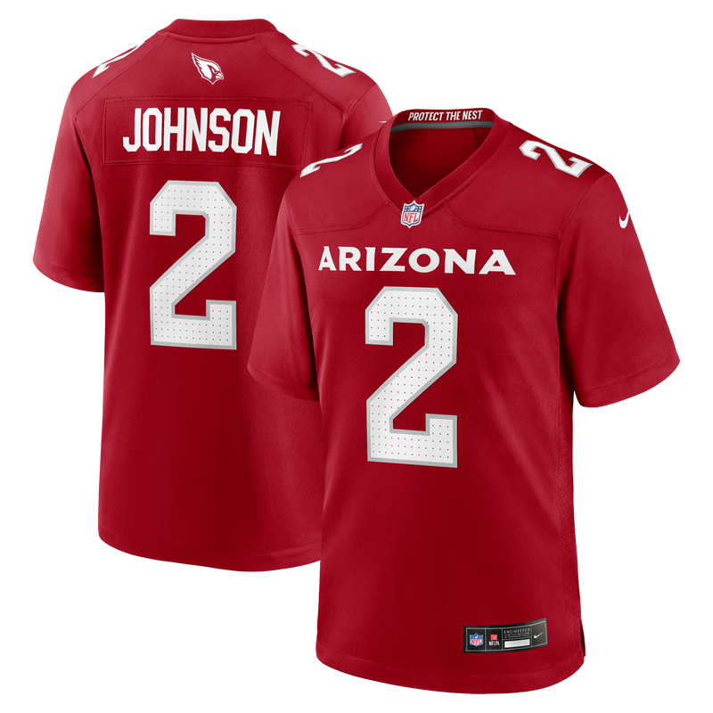 Arizona Cardinals Will Johnson Nike Cardinal Team Game Jersey