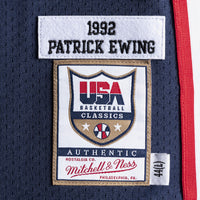 USA Basketball Mitchell & Ness Authentic Jersey Patrick Ewing 1992 Navy