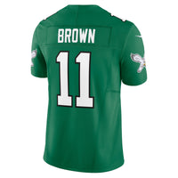 Philadelphia Eagles A.J. Brown Nike Kelly Green Vapor F.U.S.E. Limited Jersey