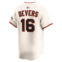 San Francisco Giants Rafael Devers Nike Cream Home Limited Player Jersey
