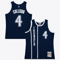 Oklahoma City Thunder Mitchell & Ness Nick Collison 2015 Alternate Authentic Jersey - Ash Blue