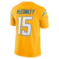 Los Angeles Chargers Ladd McConkey Nike Gold Alternate Charger Power Vapor F.U.S.E. Limited Jersey