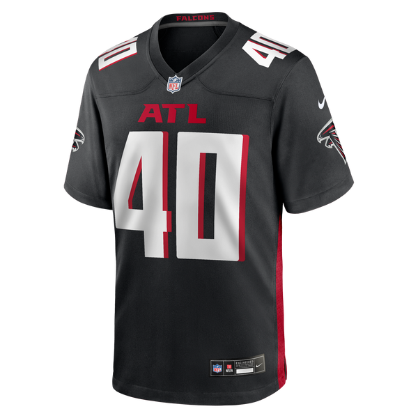 Atlanta Falcons JD Bertrand Nike Black Team Game Jersey