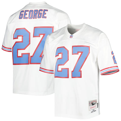 Houston Oilers Eddie George Mitchell & Ness White Legacy Replica Jersey