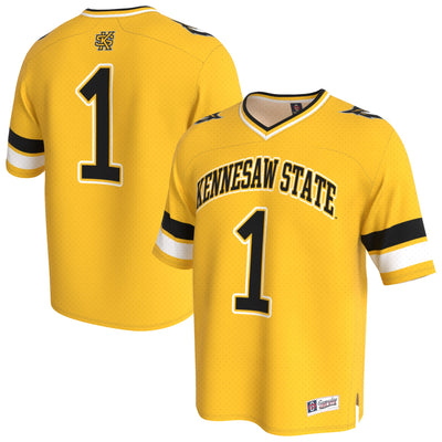 Kennesaw State Owls GameDay Greats Lightweight Collegiate Football Fashion Jersey - Gold
