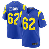 Los Angeles Rams Payton Zdroik Nike Royal Game Jersey