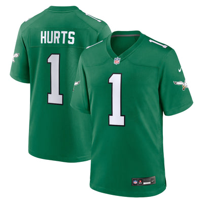 Philadelphia Eagles Jalen Hurts Nike Kelly Green Alternate Game Player Jersey