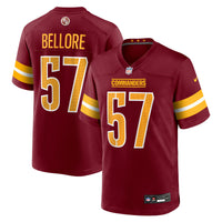 Washington Commanders Nick Bellore Nike Burgundy Team Game Jersey