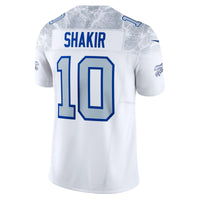Buffalo Bills Khalil Shakir Nike White 2025 Rivalries Collection Stitched Limited Jersey