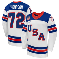US Hockey Tage Thompson Nike White 2026 Away Replica Jersey