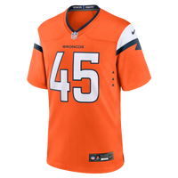 Denver Broncos Nate Adkins Nike Orange Team Game Jersey
