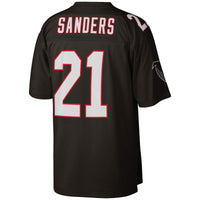 Atlanta Falcons Deion Sanders Mitchell & Ness Black Big & Tall 1992 Retired Player Replica Jersey