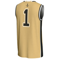 #1 Vanderbilt Commodores GameDay Greats Lightweight Collegiate Basketball Jersey - Gold