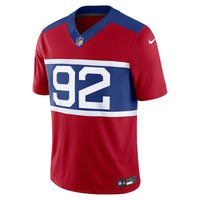 New York Giants Michael Strahan Nike Century Red Alternate Vapor F.U.S.E. Retired Player Limited Jersey