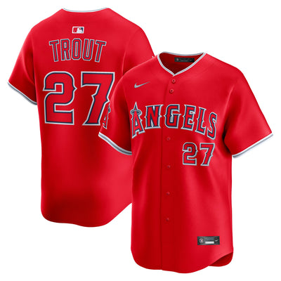 Los Angeles Angels Mike Trout Nike Red Alternate Limited Player Jersey