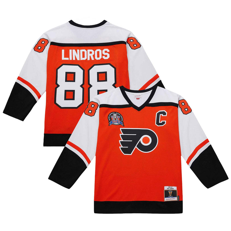 Philadelphia Flyers Eric Lindros Orange 1996-97 Power Play Jersey