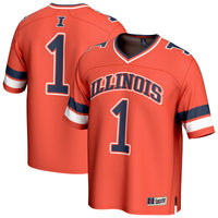#1 Illinois Fighting Illini GameDay Greats Collegiate Football Fashion Jersey - Orange