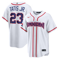 Dominican Republic Baseball Fernando Tatis Jr. Nike White 2026 World Baseball Classic Home Stadium Jersey