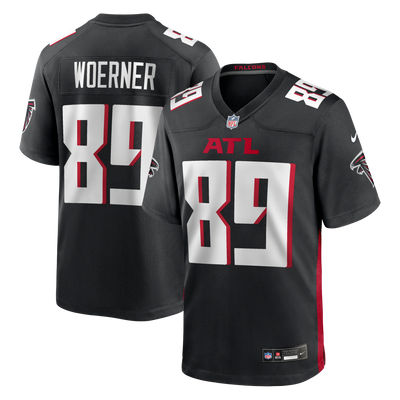 Atlanta Falcons Charlie Woerner Nike Black Game Jersey