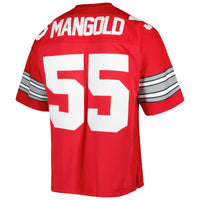 Nick Mangold Ohio State Buckeyes Mitchell & Ness Authentic Jersey - Scarlet