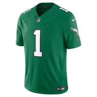 Philadelphia Eagles Jalen Hurts Nike Kelly Green Alternate Vapor F.U.S.E. Stitched Limited Jersey