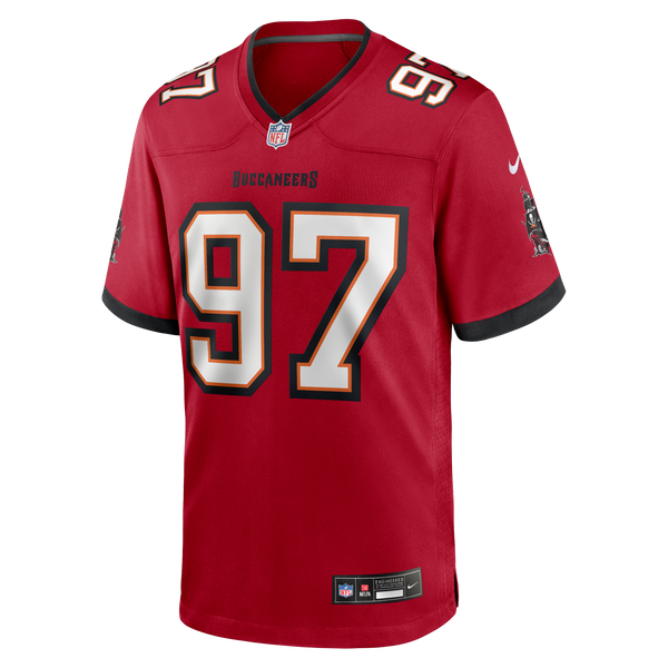 Tampa Bay Buccaneers Al-Quadin Muhammad Nike Red Team Game Jersey