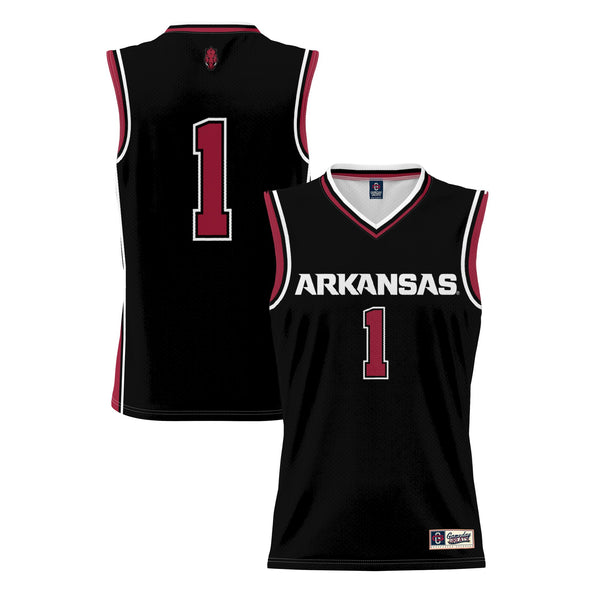 #1 Arkansas Razorbacks GameDay Greats Lightweight Basketball Jersey - Black