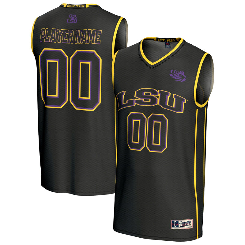 LSU Tigers GameDay Greats Lightweight Collegiate Basketball NIL Pick-A-Player Fashion Jersey - Black