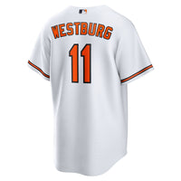 Baltimore Orioles Jordan Westburg Nike White Home Replica Jersey