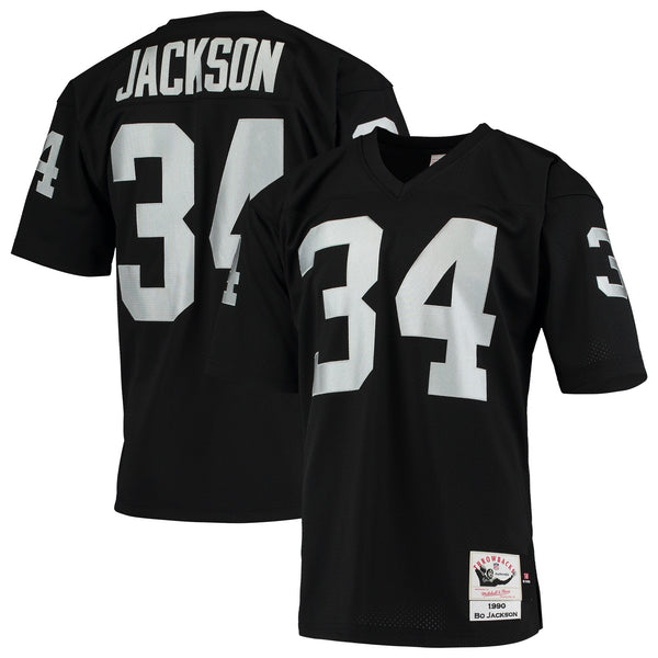 Las Vegas Raiders 1990 Bo Jackson Mitchell & Ness Black Authentic Throwback Retired Player Jersey
