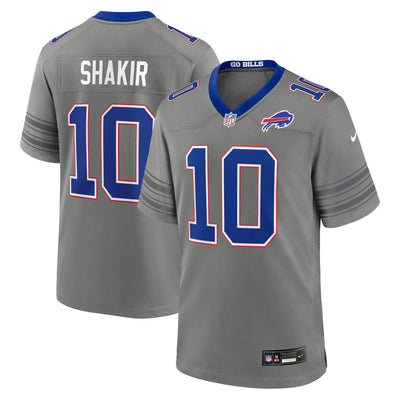 Buffalo Bills Khalil Shakir Nike Gray Nickel City Game Jersey