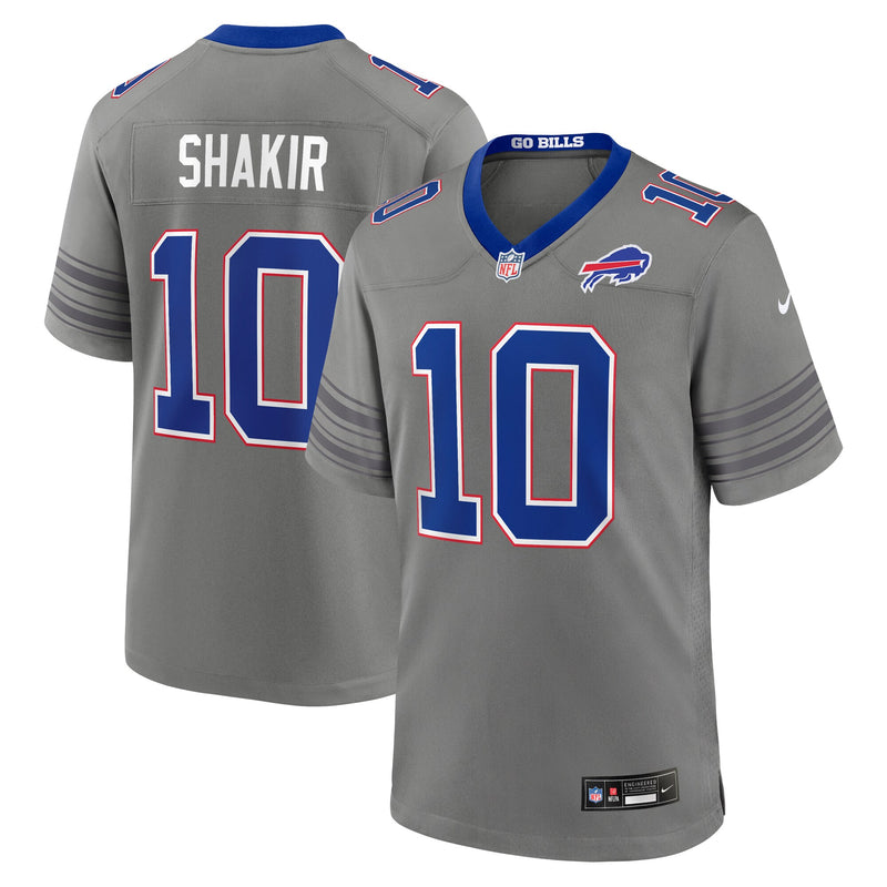 Buffalo Bills Khalil Shakir Nike Gray Nickel City Game Jersey