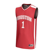 #1 Houston Cougars GameDay Greats Lightweight Basketball Fashion Jersey - Red