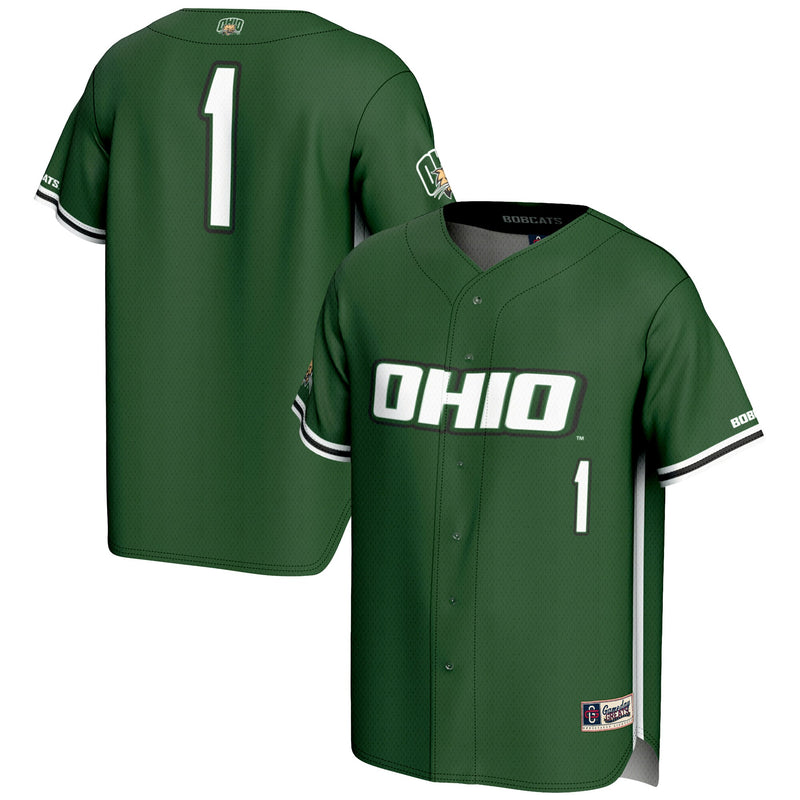 #1 Ohio Bobcats GameDay Greats Lightweight Baseball Jersey - Green