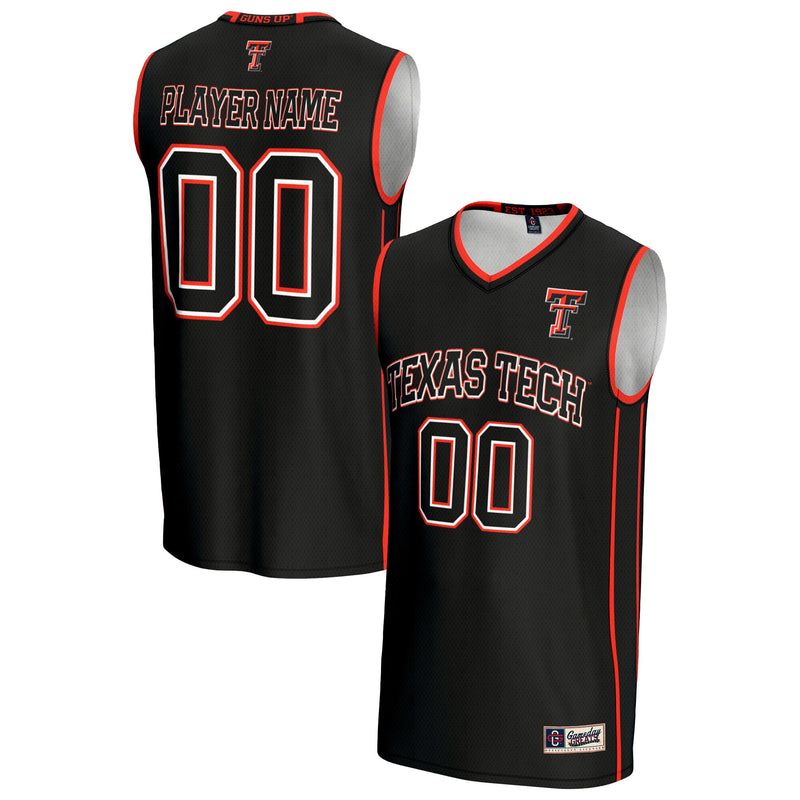 Texas Tech Red Raiders GameDay Greats NIL Pick-A-Player Lightweight Basketball Jersey - Black