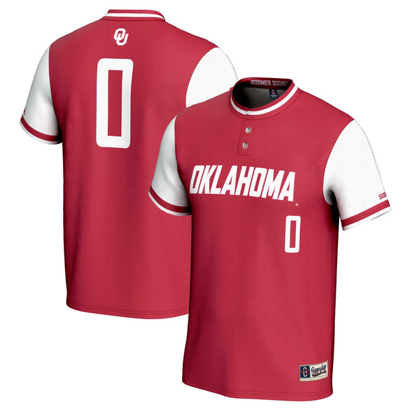 #0 Oklahoma Sooners GameDay Greats Lightweight Softball Jersey - Crimson