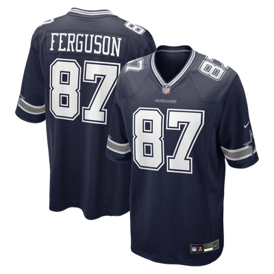 Dallas Cowboys Jake Ferguson Nike Navy Team Game Jersey