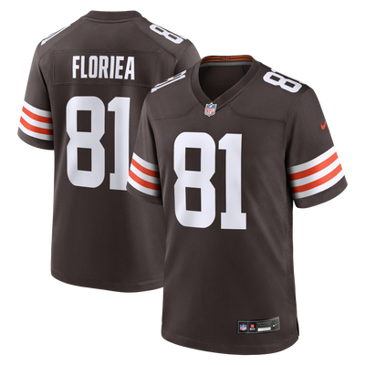 Cleveland Browns Luke Floriea Nike Brown Team Game Jersey