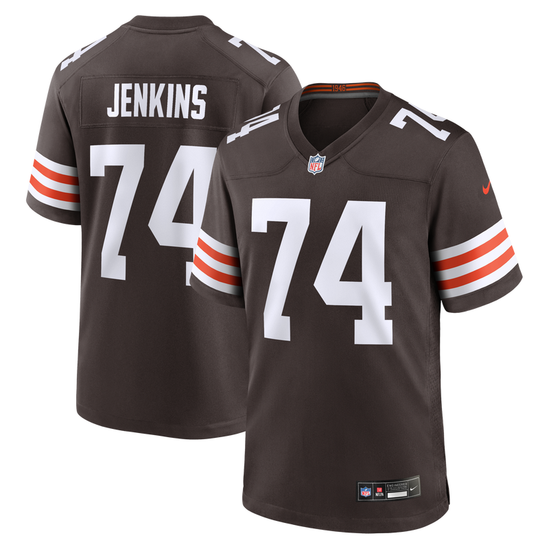 Cleveland Browns Elgton Jenkins Nike Brown Team Game Jersey
