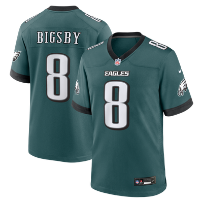 Philadelphia Eagles Tank Bigsby Nike Midnight Green Team Game Jersey
