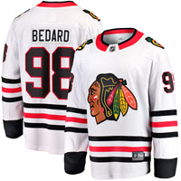 Chicago Blackhawks Connor Bedard Fanatics White Away Breakaway Player Jersey