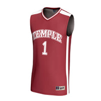 #1 Temple Owls GameDay Greats Lightweight Basketball Jersey - Cherry