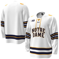 Notre Dame Fighting Irish Under Armour Home Replica Hockey Jersey - White