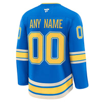 St. Louis Blues Fanatics Blue Alternate Premium Custom Jersey