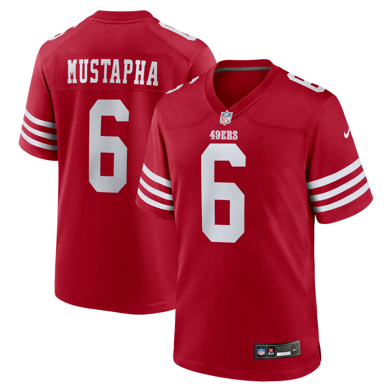 San Francisco 49ers Malik Mustapha Nike Scarlet Game Jersey