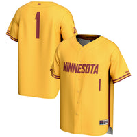 #1 Minnesota Golden Gophers GameDay Greats Lightweight Baseball Jersey - Gold